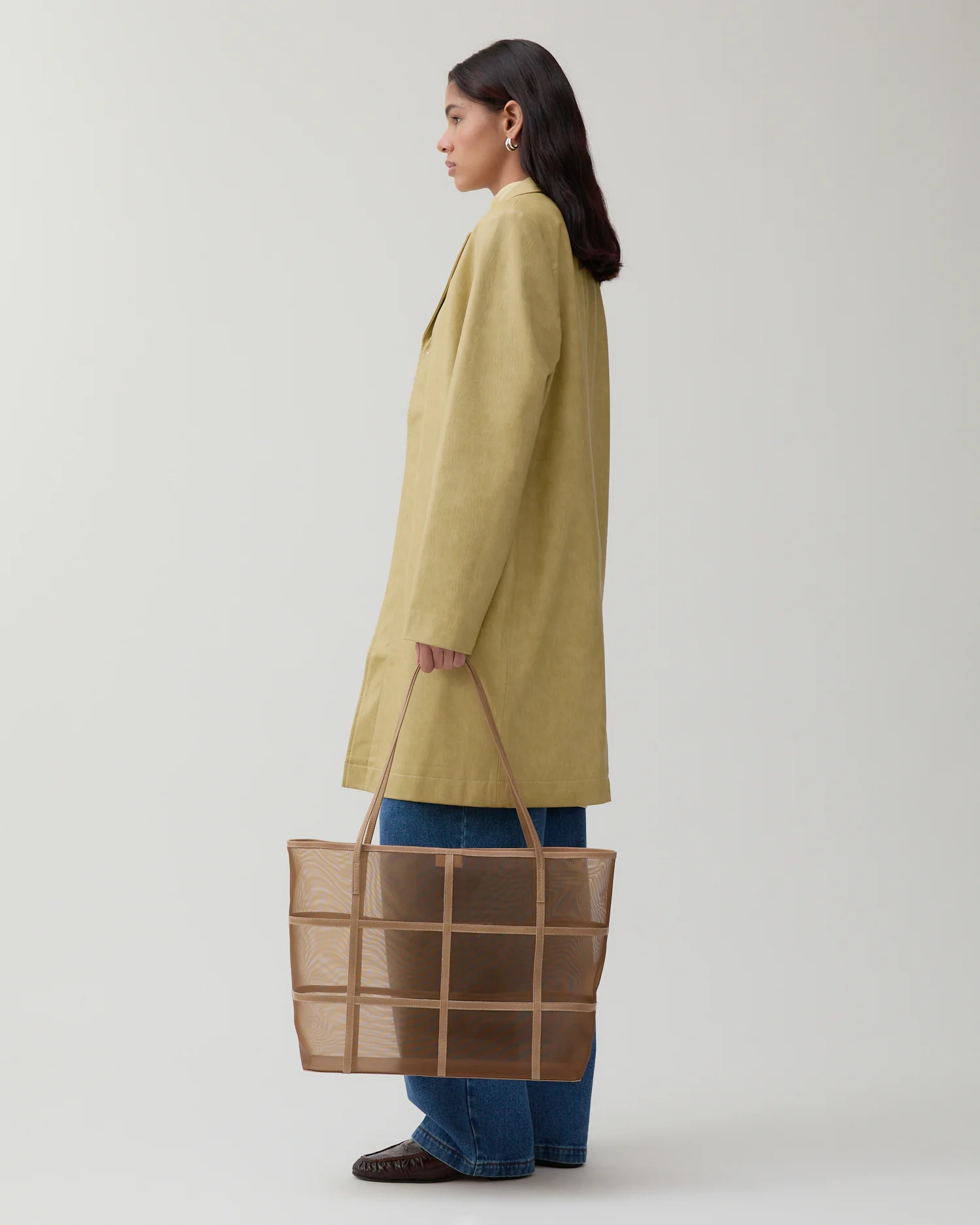 Samantha Jacket Faux Leather Beige - Image 3
