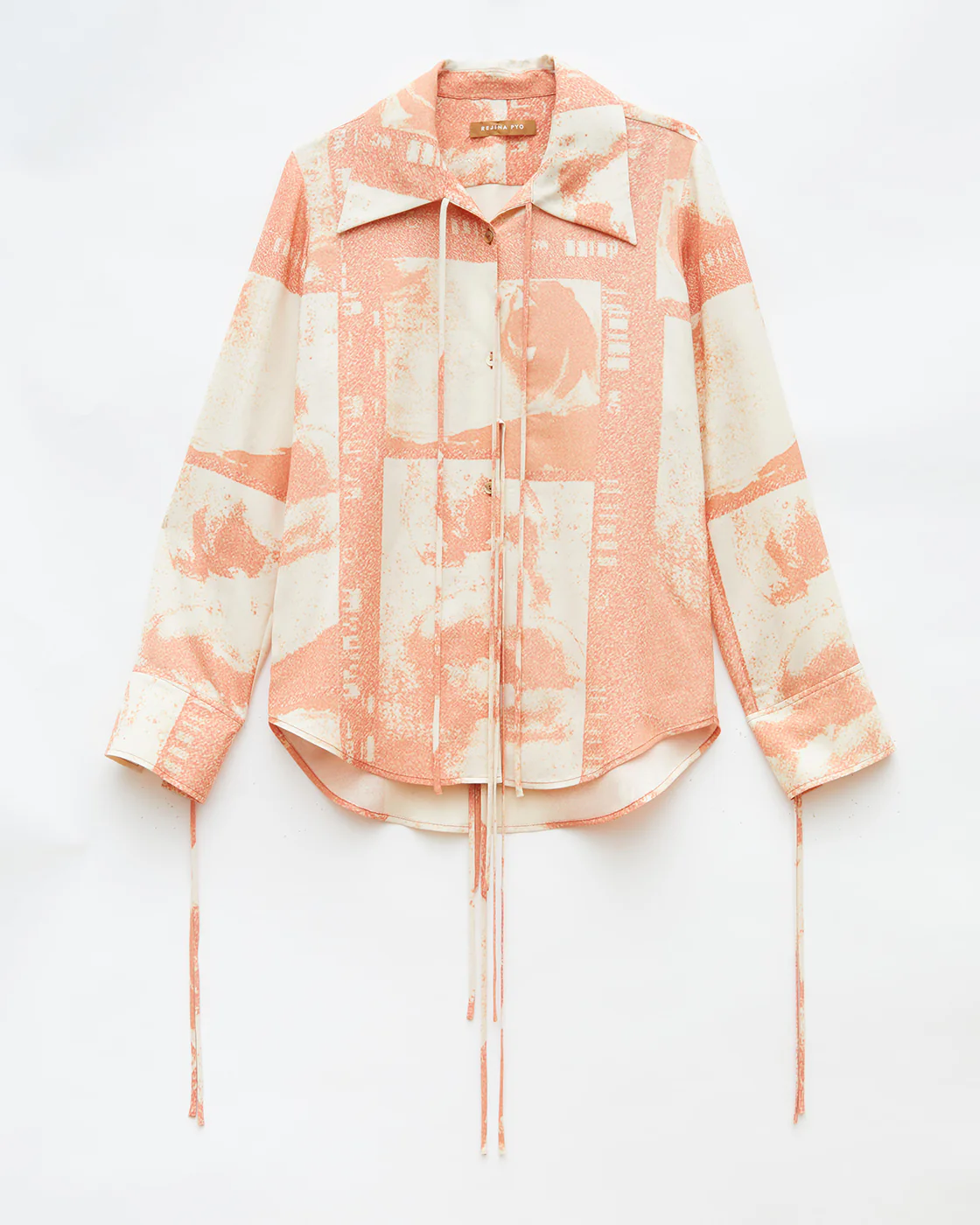 Saskia Shirt Tencel Print Rust - Image 6