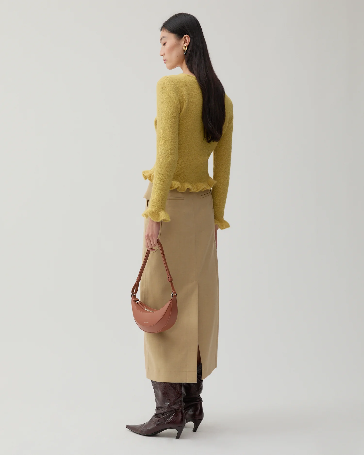 Savie Cardigan Alpaca Blend Yellow - Image 4