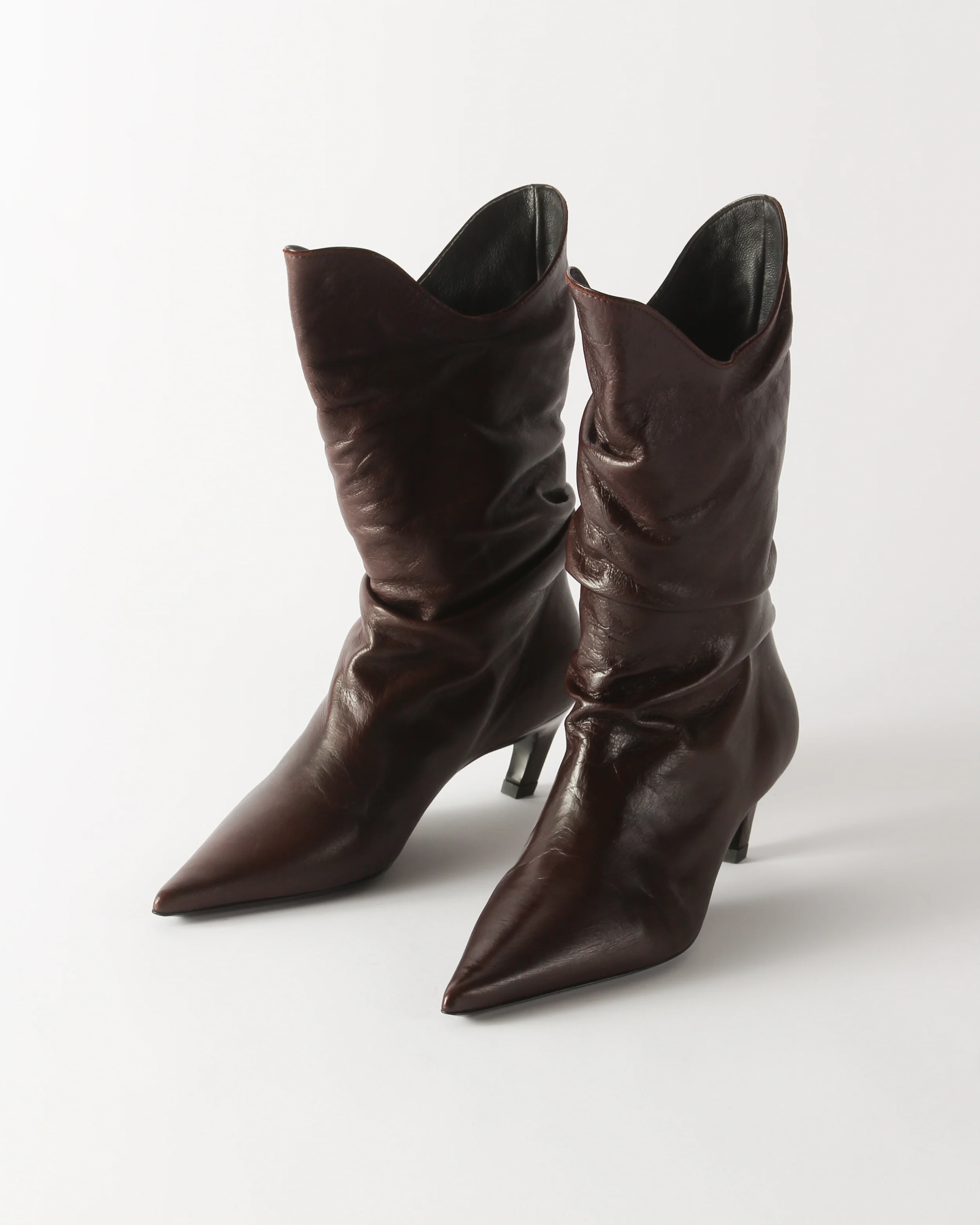 Slouchy Boot Leather Cappuccino - Image 3