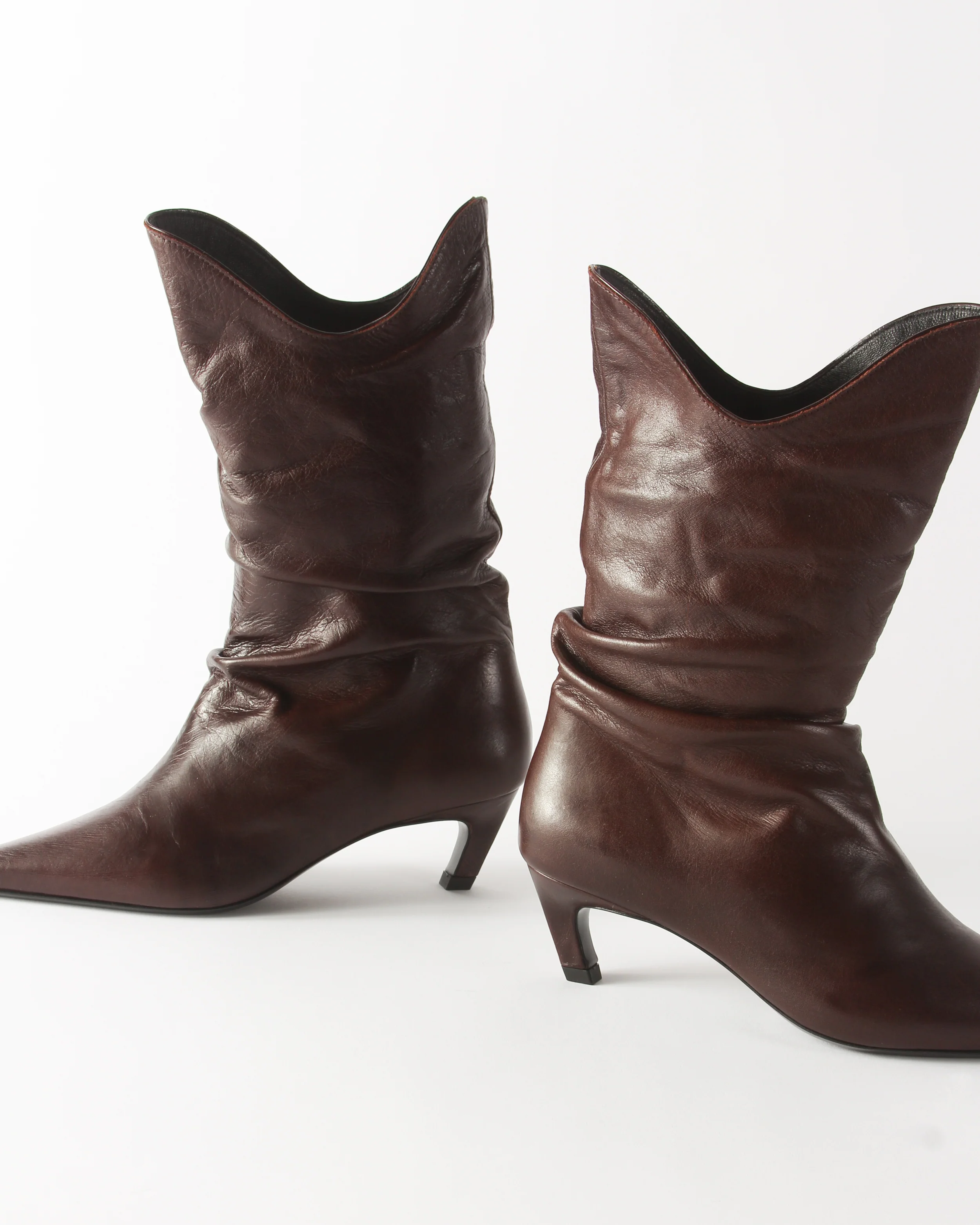 Slouchy Boot Leather Cappuccino - Image 5