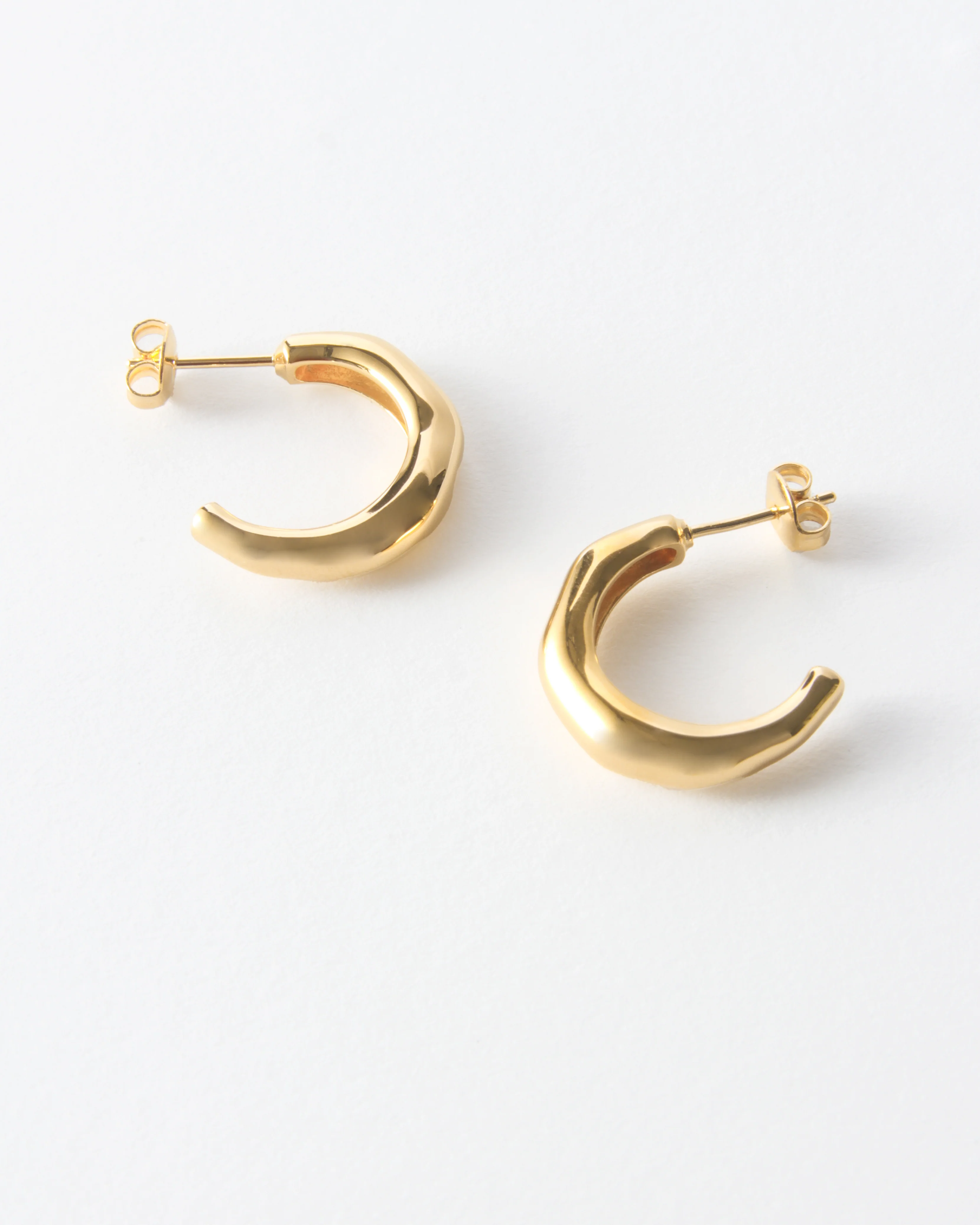 Small Hoops Gold Plated - Image 3