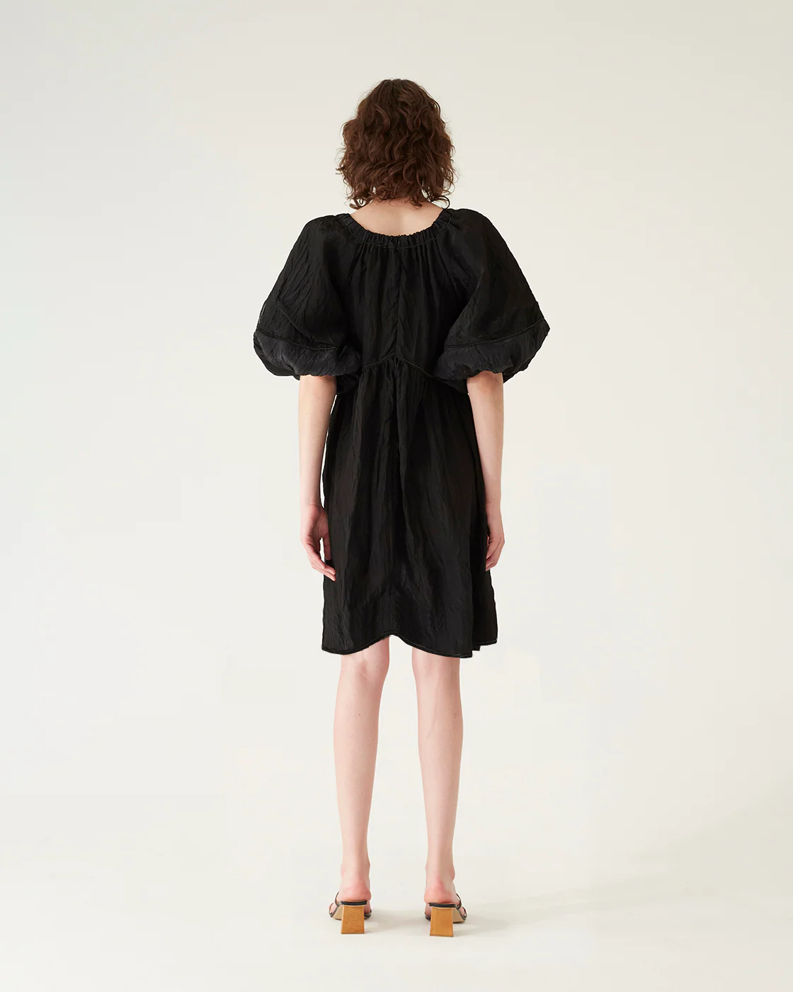 Terry Dress Viscose Blend Black - Image 4