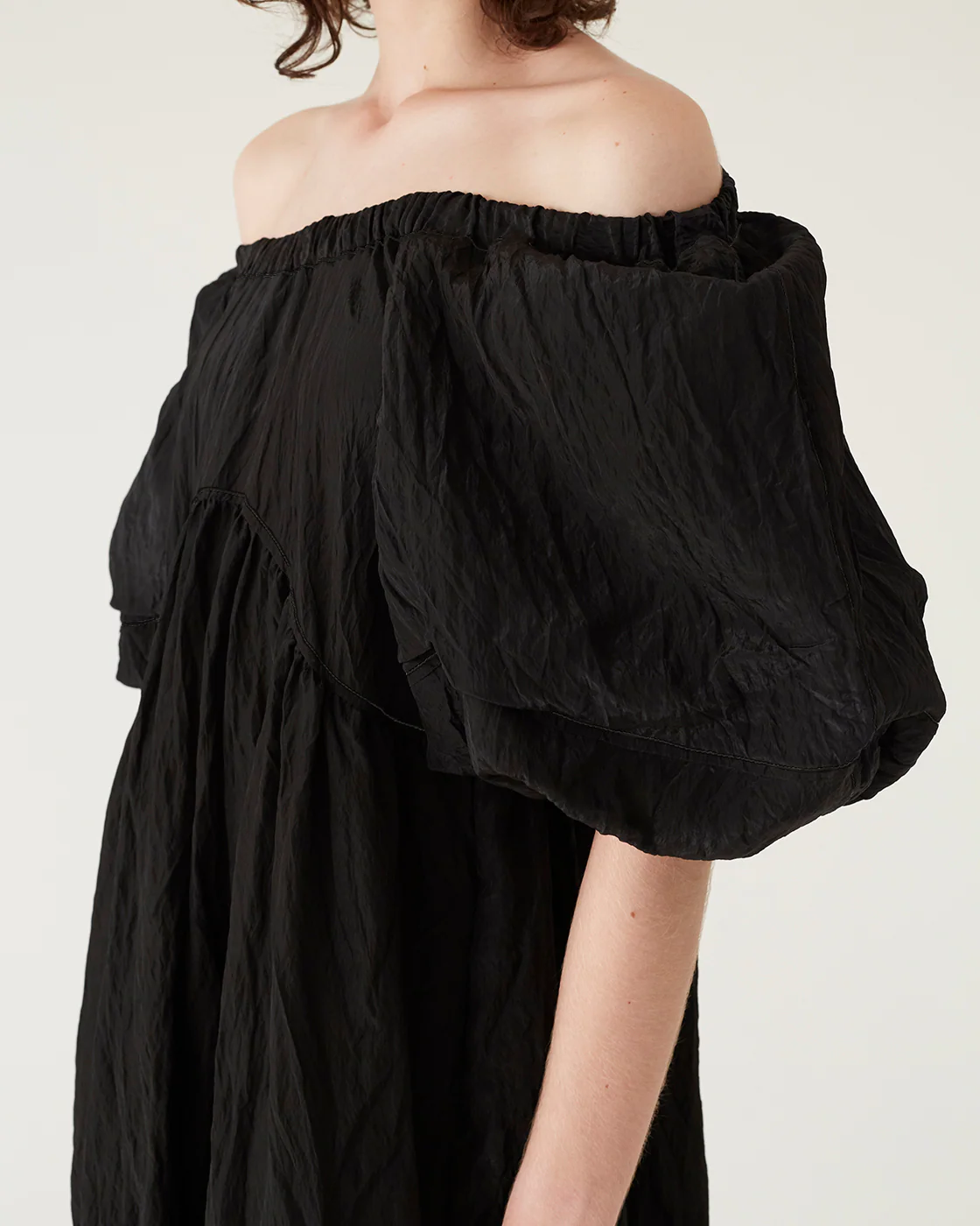 Terry Dress Viscose Blend Black - Image 5